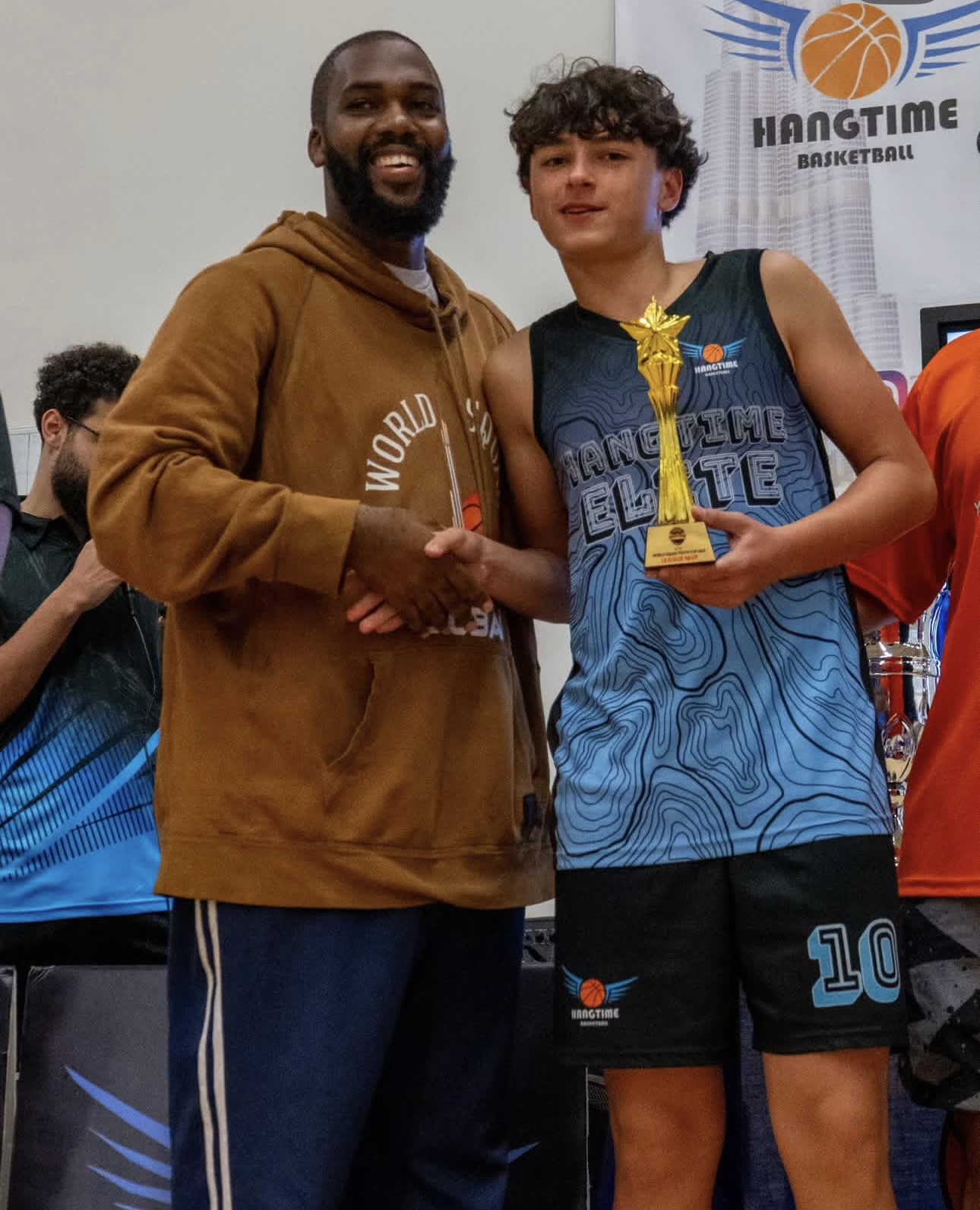 Parents supporting at venue